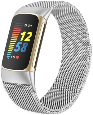 Compatible with Fitbit Charge 6/Charge 5 Bands for Wmen Men, Metal Mesh Milanese Loop Adjustable Strap Replacement for Fitbit Charge 6/Charge 5 Advanced Fitness & Health Trackers Compatible with Fitbit Charge 6/Charge 5 Bands for Wmen Men, Metal Mesh Milanese Loop Adjustable Strap Replacement for Fitbit Charge 6/Charge 5 Advanced Fitness & Health Trackers