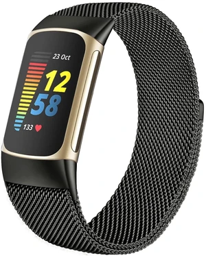 Compatible with Fitbit Charge 6/Charge 5 Bands for Wmen Men, Metal Mesh Milanese Loop Adjustable Strap Replacement for Fitbit Charge 6/Charge 5 Advanced Fitness & Health Trackers Compatible with Fitbit Charge 6/Charge 5 Bands for Wmen Men, Metal Mesh Milanese Loop Adjustable Strap Replacement for Fitbit Charge 6/Charge 5 Advanced Fitness & Health Trackers