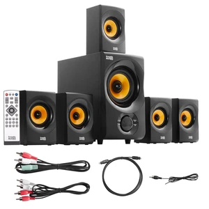 AA5170 Home Theater 5.1 Bluetooth Speaker System 700W with Powered Sub AA5170 Home Theater 5.1 Bluetooth Speaker System 700W with Powered Sub