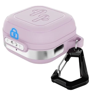 for Galaxy Buds 4 Pro Case & Galaxy Buds 4 Case (2026), Muted Lilac Secure Lock Case with Keychain, Full-Body Shockproof Armor Protective Cover for Galaxy Buds 4 Pro Case & Galaxy Buds 4 Case (2026), Muted Lilac Secure Lock Case with Keychain, Full-Body Shockproof Armor Protective Cover