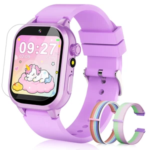 Smart Watch for Kids Girls Gifts for Aged 4-12, 40 Games HD TouchScreen Kids Watch Video Camera, Music, Pedometer, Audiostory, Learn Card, 2 Extra Bands, Birthday Gift for 6 7 8 9 Year Olds Purple Smart Watch for Kids Girls Gifts for Aged 4-12, 40 Games HD TouchScreen Kids Watch Video Camera, Music, Pedometer, Audiostory, Learn Card, 2 Extra Bands, Birthday Gift for 6 7 8 9 Year Olds Purple