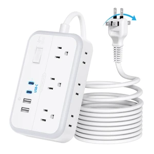 Extension Cord 15 FT, 1875W Two Prong to Three Prong Outlet Adapter, Power Strip, Rotating Plug 2 Prong Extension Cord with 4 USB Ports(2 USB C), for Old House Extension Cord 15 FT, 1875W Two Prong to Three Prong Outlet Adapter, Power Strip, Rotating Plug 2 Prong Extension Cord with 4 USB Ports(2 USB C), for Old House