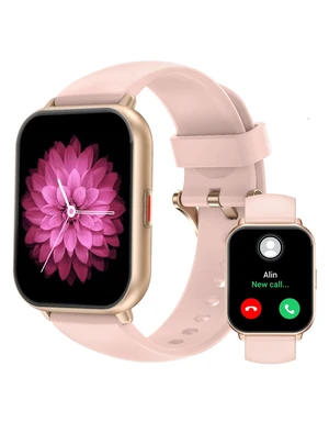 Smart Watches for Women (Answer/Make Call, 2 Bands), 1.8", Pink Smartwatch for iPhone/Android Phone, Fitness Tracker Heart Rate/Sleep Monitor, Step Calories Counter Digital Watch Waterproof Smart Watches for Women (Answer/Make Call, 2 Bands), 1.8", Pink Smartwatch for iPhone/Android Phone, Fitness Tracker Heart Rate/Sleep Monitor, Step Calories Counter Digital Watch Waterproof