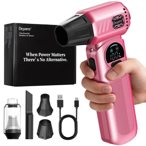 B50 Compressed Air Duster & Vacuum Cleaner, 0.6 lb Lightweight Powerful Mini Blower, Smart Display & Variable Speed, Rechargeable Air Duster for Keyboard, PC, Computer,Vanity, Desk, Car & Home Pink B50 Compressed Air Duster & Vacuum Cleaner, 0.6 lb Lightweight Powerful Mini Blower, Smart Display & Variable Speed, Rechargeable Air Duster for Keyboard, PC, Computer,Vanity, Desk, Car & Home Pink