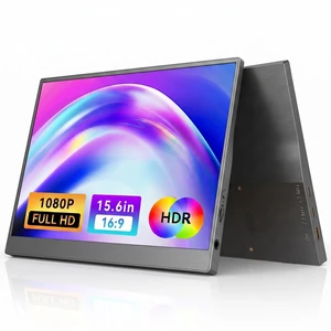 Portable Monitor 15.6" FHD 1080P USB-C Travel Monitor for Laptop, IPS Laptop Screen Extender with Built-in Kickstand, Mini HDMI, Low Blue Light Portable Screen for PC Mac Phone Switch Portable Monitor 15.6" FHD 1080P USB-C Travel Monitor for Laptop, IPS Laptop Screen Extender with Built-in Kickstand, Mini HDMI, Low Blue Light Portable Screen for PC Mac Phone Switch