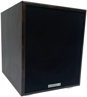 Rock Shaker 8" Dark Wood Powered Subwoofer Home Theater 400W Peak, 200W RMS, RCA and High-Level Input/Output, Phase and Crossover Controls, Rear-Ported MDF Enclosure, Class D Amp Rock Shaker 8" Dark Wood Powered Subwoofer Home Theater 400W Peak, 200W RMS, RCA and High-Level Input/Output, Phase and Crossover Controls, Rear-Ported MDF Enclosure, Class D Amp