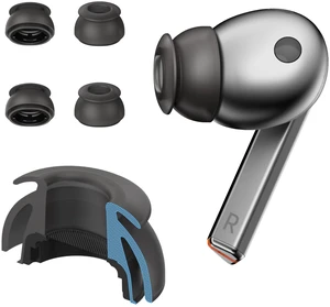 Premium Multi-Flange Eartips for Galaxy Buds3 Pro (Black, X-Small) Always Fits, Never Slips Premium Multi-Flange Eartips for Galaxy Buds3 Pro (Black, X-Small) Always Fits, Never Slips