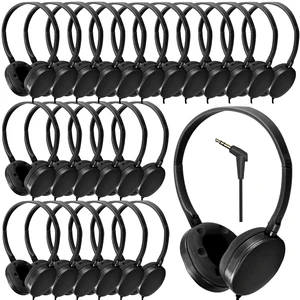 Bulk Headphones 25 Pack for School Classroom Kids, Wholesale Wired Durable Earphones Class Set for Students Children Toddler Teens Boys Girls and Adult (HY104,Black) Bulk Headphones 25 Pack for School Classroom Kids, Wholesale Wired Durable Earphones Class Set for Students Children Toddler Teens Boys Girls and Adult (HY104,Black)