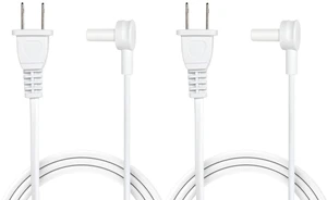 2-Pack - Long Power Cords Compatible with Sonos Era 100 and Era 300 Speakers (12-Foot, White) 2-Pack - Long Power Cords Compatible with Sonos Era 100 and Era 300 Speakers (12-Foot, White)