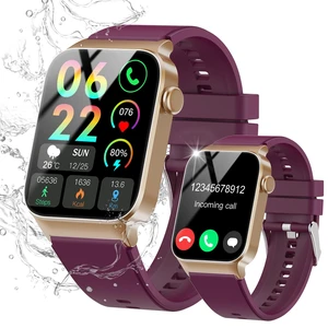 Smart Watch for Men Women Bluetooth Call, 1.85" HD Screen Smartwatch with Heart Rate/Sleep Monitor, 110+ Sport Modes Activity Trackers IP68 Waterproof, Fitness Watch for Android, Magenta Purple Smart Watch for Men Women Bluetooth Call, 1.85" HD Screen Smartwatch with Heart Rate/Sleep Monitor, 110+ Sport Modes Activity Trackers IP68 Waterproof, Fitness Watch for Android, Magenta Purple