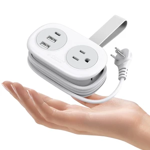 Travel Power Strip, 3.7FT Small Extension Cord, Portable Power Strip Flat Plug with 2 AC Outlets 3 USB Ports (1 USB C), Multi Plug Extension Cord for Travel, Cruise, Office, Hotels Travel Power Strip, 3.7FT Small Extension Cord, Portable Power Strip Flat Plug with 2 AC Outlets 3 USB Ports (1 USB C), Multi Plug Extension Cord for Travel, Cruise, Office, Hotels