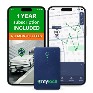 GPS Luggage Tracker for Suitcases TSA Approved, Android & iOS Compatible - Real-Time Tracking Device for Travel - Smart Tag with Bag Opening Alert - Long Battery Life (12-Mo Subscription Included) GPS Luggage Tracker for Suitcases TSA Approved, Android & iOS Compatible - Real-Time Tracking Device for Travel - Smart Tag with Bag Opening Alert - Long Battery Life (12-Mo Subscription Included)