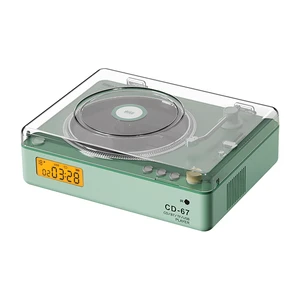 CD Player Portable with HiFi Speakers, Bluetooth Transmitter & Receiver, Retro Rechargeable Desktop Music Player for Home with Remote, USB/TF/AUX, Festival Gift Green CD Player Portable with HiFi Speakers, Bluetooth Transmitter & Receiver, Retro Rechargeable Desktop Music Player for Home with Remote, USB/TF/AUX, Festival Gift Green