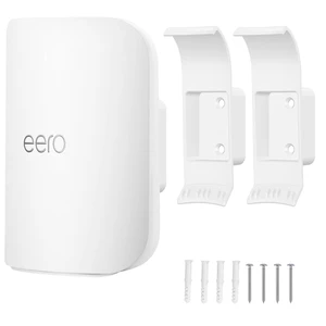 Wall Mount Bracket for eero Pro 7, Router Bracket Holder, No Messy Wires, Space Saving, Easy Installation, Wall Stand Bracket Only Compatible with eero Pro 7(2 Pack) Wall Mount Bracket for eero Pro 7, Router Bracket Holder, No Messy Wires, Space Saving, Easy Installation, Wall Stand Bracket Only Compatible with eero Pro 7(2 Pack)