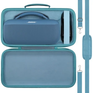 for Bose SoundLink Max Portable Speaker Hard Travel Case, Blue EVA Hard Shell, Dedicated Compartment, Accessory Storage, Silicone Hand Strap, Detachable Shoulder Strap, Shock Protection for Bose SoundLink Max Portable Speaker Hard Travel Case, Blue EVA Hard Shell, Dedicated Compartment, Accessory Storage, Silicone Hand Strap, Detachable Shoulder Strap, Shock Protection