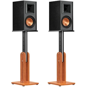 Solid Wood Speaker Stands Pair for Studio Monitor and Bookshelf Speakers Height Adjustable Floor Speaker Stands for Klipsch, ELAC, JBL, KEF, Edifier Surround Sound Hold Up to 50 Lbs (Walnut) Solid Wood Speaker Stands Pair for Studio Monitor and Bookshelf Speakers Height Adjustable Floor Speaker Stands for Klipsch, ELAC, JBL, KEF, Edifier Surround Sound Hold Up to 50 Lbs (Walnut)