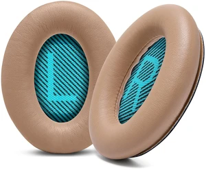 PadZ QC25 - Upgraded Ear Pads for Bose QC15, QC25, QC35 & 35ii Made by Wicked Cushions Also fits QC2, AE2, AE2i, AE2W & Soundlink. Softer Leather, Luxury Memory Foam Beige PadZ QC25 - Upgraded Ear Pads for Bose QC15, QC25, QC35 & 35ii Made by Wicked Cushions Also fits QC2, AE2, AE2i, AE2W & Soundlink. Softer Leather, Luxury Memory Foam Beige