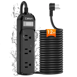 Outdoor Power Strip IPX6 Weatherproof 3 Outlets 12FT Extension Cord 3 Wide-Spaced Outlets for Outdoors 12FT, On/Off Switch, ETL Listed, Wall Mountable, Flame Retardant for Patio Garden Outdoor Power Strip IPX6 Weatherproof 3 Outlets 12FT Extension Cord 3 Wide-Spaced Outlets for Outdoors 12FT, On/Off Switch, ETL Listed, Wall Mountable, Flame Retardant for Patio Garden