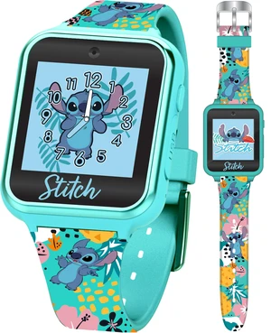 Disney Stitch Kids Smartwatch with Touchscreen, Camera, Games, Timer, Step Counter, Alarm & Calculator Fun Interactive Watch with 10 Faces & Printed Silicone Strap Fits Wrists 5.5" to 8" Disney Stitch Kids Smartwatch with Touchscreen, Camera, Games, Timer, Step Counter, Alarm & Calculator Fun Interactive Watch with 10 Faces & Printed Silicone Strap Fits Wrists 5.5" to 8"