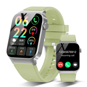 Smart Watch for Men Women Bluetooth Call, 1.85" HD Screen Smartwatch with Heart Rate/Sleep Monitor, 110+ Sport Modes Activity Trackers IP68 Waterproof, Fitness Watch for Android, Olive Green Smart Watch for Men Women Bluetooth Call, 1.85" HD Screen Smartwatch with Heart Rate/Sleep Monitor, 110+ Sport Modes Activity Trackers IP68 Waterproof, Fitness Watch for Android, Olive Green