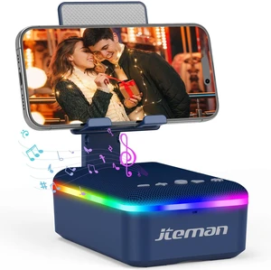Gifts for Men Women,Cell Phone Stand with Bluetooth Speaker,LED Light,and Lanyard,Cool Tech Gadgets,Unique Birthday Gifts for Men Husband Mom Dad-Blue Gifts for Men Women,Cell Phone Stand with Bluetooth Speaker,LED Light,and Lanyard,Cool Tech Gadgets,Unique Birthday Gifts for Men Husband Mom Dad-Blue