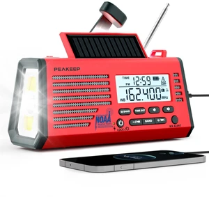 Emergency Radio NOAA Weather Alert Battery Solar Crank Powered AM FM SW Portable Radio, Rechargeable Battery Backup18500mWh, SOS Flashlight Lamp for Home Car Camping Storms Blackouts Prep Emergency Radio NOAA Weather Alert Battery Solar Crank Powered AM FM SW Portable Radio, Rechargeable Battery Backup18500mWh, SOS Flashlight Lamp for Home Car Camping Storms Blackouts Prep