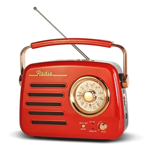 D329 Portable AM FM Shortwave Vintage Radio Bluetooth Speaker Receiver Red Plug in Wall Retro Radio Great Receiver Support USB Drive/Micro SD Card Good Sound for Family for Home Kitchen Outdoors D329 Portable AM FM Shortwave Vintage Radio Bluetooth Speaker Receiver Red Plug in Wall Retro Radio Great Receiver Support USB Drive/Micro SD Card Good Sound for Family for Home Kitchen Outdoors