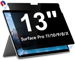 13 inch Magnetic Privacy Screen for Microsoft Surface 13 inch (Pro 8/9/10/11/X), Anti Glare Blue Light Scratch Removable Privacy Filter for Surface Pro Screen Protector 13 inch Magnetic Privacy Screen for Microsoft Surface 13 inch (Pro 8/9/10/11/X), Anti Glare Blue Light Scratch Removable Privacy Filter for Surface Pro Screen Protector