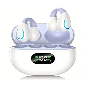 Open Ear Earbuds 2026 Clip On Earbuds Open Ear Headphones, Premium Bluetooth, HiRes Audio, LongLasting 80H Playtime, ClipOn Earbuds for Daily & Sports Workout, Pale Purple Open Ear Earbuds 2026 Clip On Earbuds Open Ear Headphones, Premium Bluetooth, HiRes Audio, LongLasting 80H Playtime, ClipOn Earbuds for Daily & Sports Workout, Pale Purple