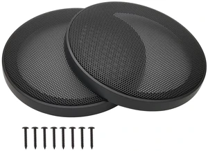 6" Speaker Grill Covers, Black Color, 2Pcs ABS Plastic Frame with Metal Mesh, Two-piece Design, Car / Home Audio Speaker Subwoofer Guard Protector 6" Speaker Grill Covers, Black Color, 2Pcs ABS Plastic Frame with Metal Mesh, Two-piece Design, Car / Home Audio Speaker Subwoofer Guard Protector