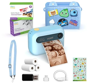 Kids Camera Instant Print, 16MP with 9 Rolls Paper, Travel Case insta 20 Bundle, 7s inkless printing, 1080P video, selfie lens, travel toy Camera, school play, birthday gift for ages 4-12 Kids Camera Instant Print, 16MP with 9 Rolls Paper, Travel Case insta 20 Bundle, 7s inkless printing, 1080P video, selfie lens, travel toy Camera, school play, birthday gift for ages 4-12