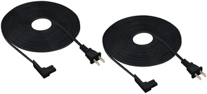 25-Foot 2-Pack Power Cord - Compatible with Sonos One, One SL, Play-1 Speakers - Extra Long Black Power Plug Cable 25-Foot 2-Pack Power Cord - Compatible with Sonos One, One SL, Play-1 Speakers - Extra Long Black Power Plug Cable