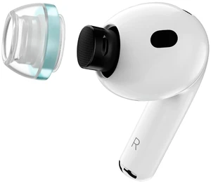 AuraFine for AirPods Pro 3 Patented Silicone Ear Tips and Adapters with Aura-Rib Dual-Density Core for Dynamic Stability and Enhanced Comfort (one Pair)(Ear Tips Installed) (S) AuraFine for AirPods Pro 3 Patented Silicone Ear Tips and Adapters with Aura-Rib Dual-Density Core for Dynamic Stability and Enhanced Comfort (one Pair)(Ear Tips Installed) (S)