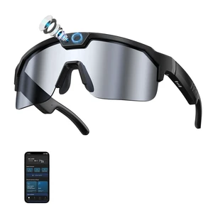 AI Smart Glasses with Camera, 4K Video, Bluetooth Sunglasses UV400 Polarized Lenses,Voice Assistant & 6-Axis EIS Stabilization, Unisex Bluetooth Glasses for Cycling/Hiking/Running-Silver AI Smart Glasses with Camera, 4K Video, Bluetooth Sunglasses UV400 Polarized Lenses,Voice Assistant & 6-Axis EIS Stabilization, Unisex Bluetooth Glasses for Cycling/Hiking/Running-Silver