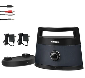 Wireless TV Speakers for Seniors, Portable Bluetooth Speaker, 621D TV Voice Boost for Hard of Hearing, 3 EQ Mode, 164ft Range, Bluetooth Connect for Smart Phone,PC,Laptop, Wired Connection Wireless TV Speakers for Seniors, Portable Bluetooth Speaker, 621D TV Voice Boost for Hard of Hearing, 3 EQ Mode, 164ft Range, Bluetooth Connect for Smart Phone,PC,Laptop, Wired Connection
