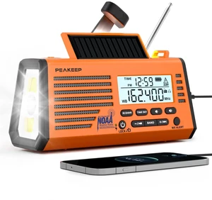 Emergency Radio NOAA Weather Alert Battery Solar Crank Powered AM FM SW Portable Radio, Rechargeable Battery 18500mWh, SOS Flashlight Lamp for Home Car Camping Storms Blackouts Prep Emergency Radio NOAA Weather Alert Battery Solar Crank Powered AM FM SW Portable Radio, Rechargeable Battery 18500mWh, SOS Flashlight Lamp for Home Car Camping Storms Blackouts Prep