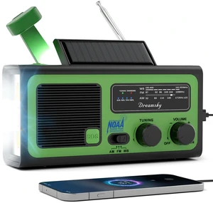NOAA Emergency Radio Weather Alert with Hand Crank Solar Radios Portable AM FM, 18500mWh Rechargeable Battery for Input/Output, SOS Alarm, Flashlight & Lamp, for Home Outdoor Camping NOAA Emergency Radio Weather Alert with Hand Crank Solar Radios Portable AM FM, 18500mWh Rechargeable Battery for Input/Output, SOS Alarm, Flashlight & Lamp, for Home Outdoor Camping