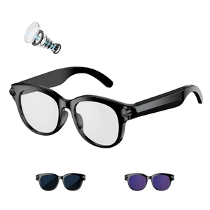 AI Smart Glasses with 8MP Camera, Real-Time Translation, AI Assistant Object Recognition, Open-Ear Speakers, Bluetooth Calling, 3 Swap Lenses for Any Light AI Smart Glasses with 8MP Camera, Real-Time Translation, AI Assistant Object Recognition, Open-Ear Speakers, Bluetooth Calling, 3 Swap Lenses for Any Light
