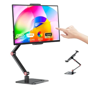 14 Inch Portable Touch Monitor, 1920×1200 External Touch Screen with Foldable Stand, Aluminum Alloy Housing & Built-in Speakers, USB-C and HDMI Travel Monitor for Laptops, PCs, Phones, Switch, and PS5 14 Inch Portable Touch Monitor, 1920×1200 External Touch Screen with Foldable Stand, Aluminum Alloy Housing & Built-in Speakers, USB-C and HDMI Travel Monitor for Laptops, PCs, Phones, Switch, and PS5