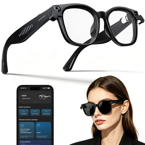 AI Smart Glasses with 8MP Camera & Magnetic Privacy Cover Hands-Free Voice Assistant, Real-Time Translation, Visual Recognition, Open-Ear Audio for Work Travel Daily Life AI Smart Glasses with 8MP Camera & Magnetic Privacy Cover Hands-Free Voice Assistant, Real-Time Translation, Visual Recognition, Open-Ear Audio for Work Travel Daily Life