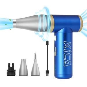 Jet Fan 2S Electric Air Duster - 117000RPM Rechargeable Duster(Blue) Aluminum Shell, 65MPH High-Speed Airflow, Stepless Speed Control, 210-Min Battery, For PC, Keyboard & Car Detailing Jet Fan 2S Electric Air Duster - 117000RPM Rechargeable Duster(Blue) Aluminum Shell, 65MPH High-Speed Airflow, Stepless Speed Control, 210-Min Battery, For PC, Keyboard & Car Detailing