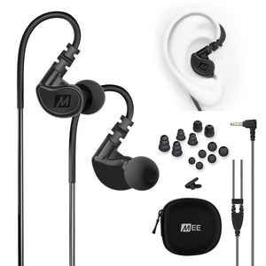 M6 Sport Wired Earbuds, Noise Isolating In Ear Headphones, Sweatproof Earphones for Running/Gym/Workouts with Dynamic Enhanced Bass Sound, Memory Wire Earhooks, 3.5mm Jack Plug (Black) M6 Sport Wired Earbuds, Noise Isolating In Ear Headphones, Sweatproof Earphones for Running/Gym/Workouts with Dynamic Enhanced Bass Sound, Memory Wire Earhooks, 3.5mm Jack Plug (Black)