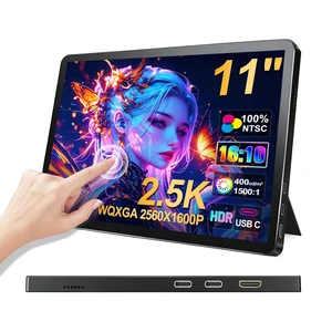 11 inch 2.5K 2560x1600 139% sRGB 1500:1 Portable Touchscreen USB-C HDMI Monitor 400nits for PC, Screen Extender IPS Small HDR Touch Screen Monitor, Mini CNC Display for Laptop PC Xbox PS4/5 11 inch 2.5K 2560x1600 139% sRGB 1500:1 Portable Touchscreen USB-C HDMI Monitor 400nits for PC, Screen Extender IPS Small HDR Touch Screen Monitor, Mini CNC Display for Laptop PC Xbox PS4/5