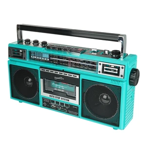 SC-3201BT 4 Band Radio & Cassette Player Boombox, Bluetooth Speaker, AM/FM/SW Radio with MP3 Playback, USB & SD Card, 3 Band EQ and Earphone Jack. (Teal) SC-3201BT 4 Band Radio & Cassette Player Boombox, Bluetooth Speaker, AM/FM/SW Radio with MP3 Playback, USB & SD Card, 3 Band EQ and Earphone Jack. (Teal)