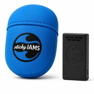 Wrestling Speaker with Headgear Pouch, Bluetooth Audio for Wrestling Practice, Warm-Ups and Training, Compact Rechargeable Wireless Speaker, 4+ Hour Battery, Blue Wrestling Speaker with Headgear Pouch, Bluetooth Audio for Wrestling Practice, Warm-Ups and Training, Compact Rechargeable Wireless Speaker, 4+ Hour Battery, Blue