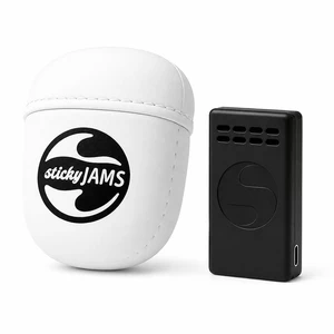 Wrestling Speaker with Headgear Pouch, Bluetooth Audio for Wrestling Practice, Warm-Ups and Training, Compact Rechargeable Wireless Speaker, 4+ Hour Battery, White Wrestling Speaker with Headgear Pouch, Bluetooth Audio for Wrestling Practice, Warm-Ups and Training, Compact Rechargeable Wireless Speaker, 4+ Hour Battery, White