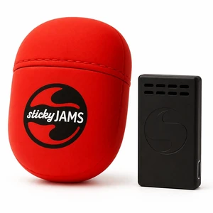 Wrestling Speaker with Headgear Pouch, Bluetooth Audio for Wrestling Practice, Warm-Ups and Training, Compact Rechargeable Wireless Speaker, 4+ Hour Battery, Red Wrestling Speaker with Headgear Pouch, Bluetooth Audio for Wrestling Practice, Warm-Ups and Training, Compact Rechargeable Wireless Speaker, 4+ Hour Battery, Red