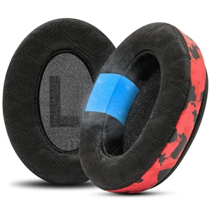 Freeze Cloud - Angled Cooling Gel Earpads for HyperX Cloud Series Made by Wicked Cushions Extreme Comfort, New Freeze V2 Cooling Fabric, Extra Thick Red Camo Freeze Cloud - Angled Cooling Gel Earpads for HyperX Cloud Series Made by Wicked Cushions Extreme Comfort, New Freeze V2 Cooling Fabric, Extra Thick Red Camo