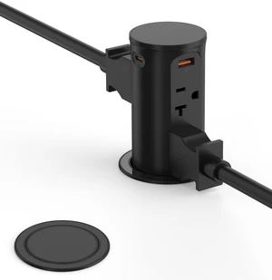 20A Pop Up Outlet for Countertop,Recessed Power Strip 2.5-Inch Hole,Tamper Resistant Receptacle,20W USB C,4 Outlets,Space Saver for Kitchen,Office Desk,12 AWG Extension Cord,ETL Listed (Black) 20A Pop Up Outlet for Countertop,Recessed Power Strip 2.5-Inch Hole,Tamper Resistant Receptacle,20W USB C,4 Outlets,Space Saver for Kitchen,Office Desk,12 AWG Extension Cord,ETL Listed (Black)