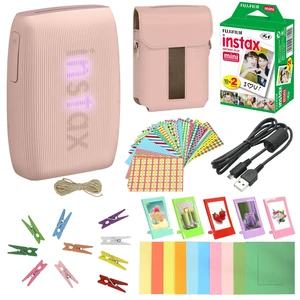 Bundle with Compatible Fuji Mini Link 3 Smartphone Printer Clay White + Fuji Film Value Pack 20 Sheets Accessories Bundle with Album + 5 Plastic Desk Frames + Paper & Sticker Frames (Rose Pink) Bundle with Compatible Fuji Mini Link 3 Smartphone Printer Clay White + Fuji Film Value Pack 20 Sheets Accessories Bundle with Album + 5 Plastic Desk Frames + Paper & Sticker Frames (Rose Pink)